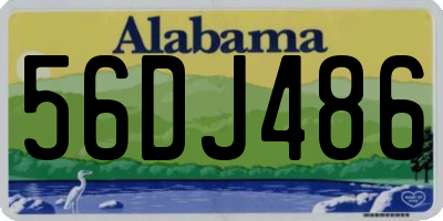 AL license plate 56DJ486