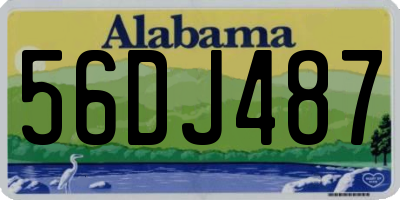 AL license plate 56DJ487