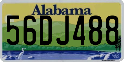 AL license plate 56DJ488