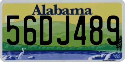 AL license plate 56DJ489