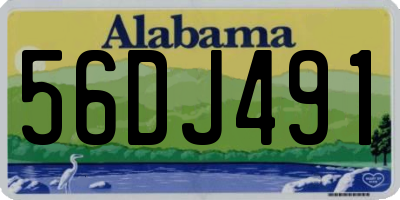 AL license plate 56DJ491