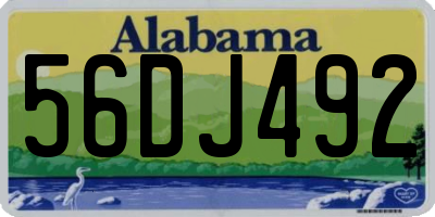 AL license plate 56DJ492