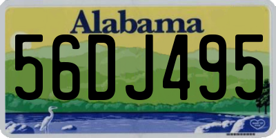 AL license plate 56DJ495