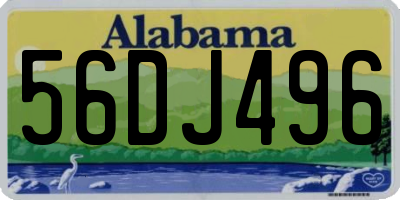 AL license plate 56DJ496