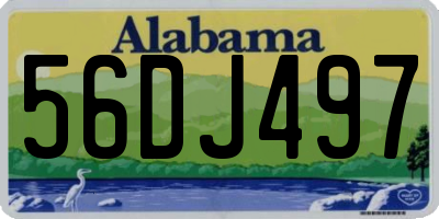 AL license plate 56DJ497