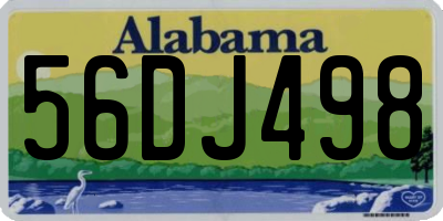 AL license plate 56DJ498