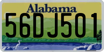 AL license plate 56DJ501