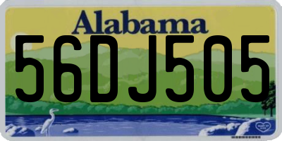AL license plate 56DJ505