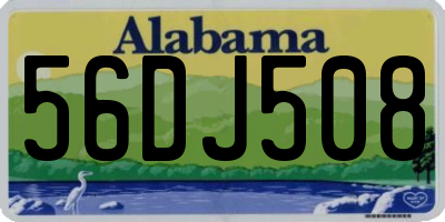 AL license plate 56DJ508