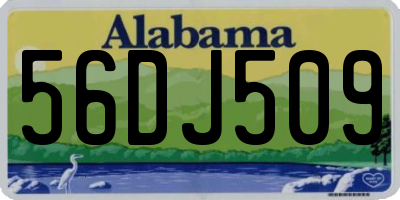 AL license plate 56DJ509