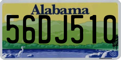 AL license plate 56DJ510