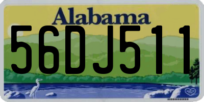 AL license plate 56DJ511