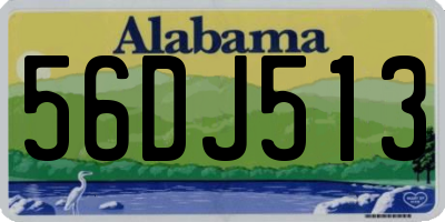 AL license plate 56DJ513