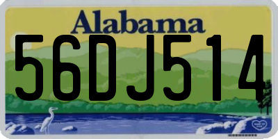 AL license plate 56DJ514
