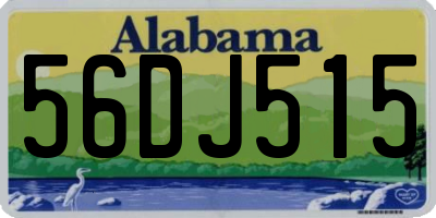 AL license plate 56DJ515