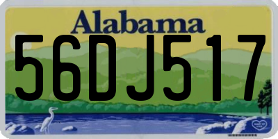 AL license plate 56DJ517