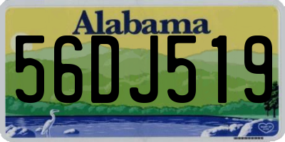 AL license plate 56DJ519