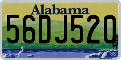 AL license plate 56DJ520