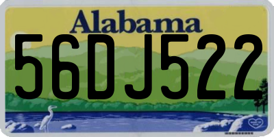 AL license plate 56DJ522
