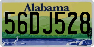 AL license plate 56DJ528