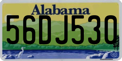 AL license plate 56DJ530