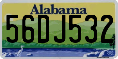 AL license plate 56DJ532