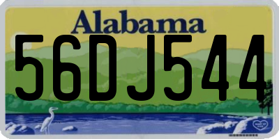 AL license plate 56DJ544