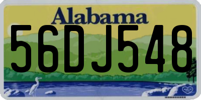 AL license plate 56DJ548