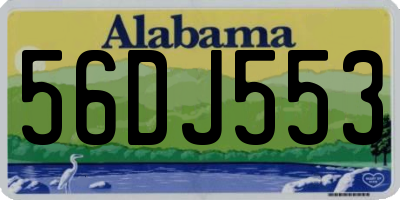AL license plate 56DJ553