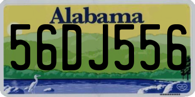 AL license plate 56DJ556