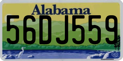 AL license plate 56DJ559