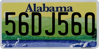 AL license plate 56DJ560