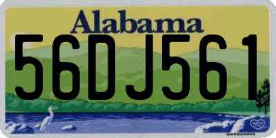 AL license plate 56DJ561