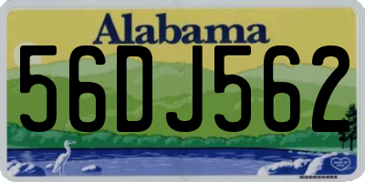 AL license plate 56DJ562
