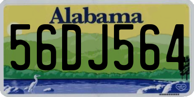 AL license plate 56DJ564