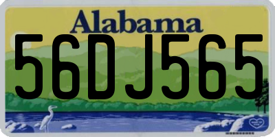 AL license plate 56DJ565