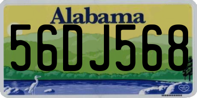 AL license plate 56DJ568