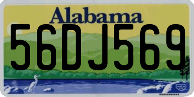 AL license plate 56DJ569