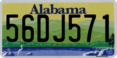 AL license plate 56DJ571