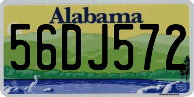 AL license plate 56DJ572