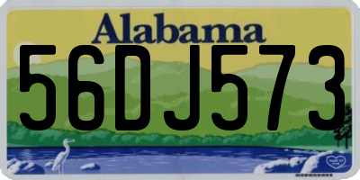 AL license plate 56DJ573