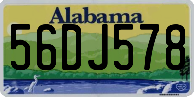 AL license plate 56DJ578