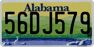 AL license plate 56DJ579