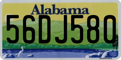 AL license plate 56DJ580