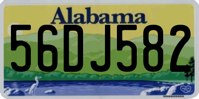 AL license plate 56DJ582
