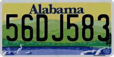 AL license plate 56DJ583