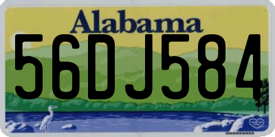 AL license plate 56DJ584