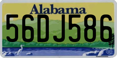 AL license plate 56DJ586