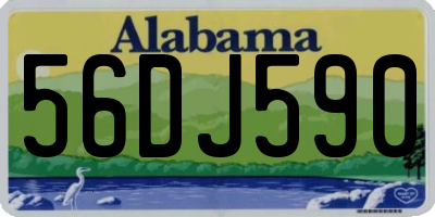AL license plate 56DJ590