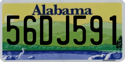 AL license plate 56DJ591